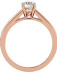 Inel De Logodnă Solitaire Éclat Divin din Aur 14k cu Diamante Naturale de 1.09 ct din 14k Aur Roz - Castelo.ro