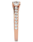 Inel De Logodnă Solitaire Éclat Divin din Aur 14k cu Diamante Naturale de 1.09 ct din 14k Aur Roz - Castelo.ro