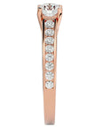 Inel De Logodnă Solitaire Éclat Divin din Aur 14k cu Diamante Naturale de 1.09 ct din 14k Aur Roz - Castelo.ro