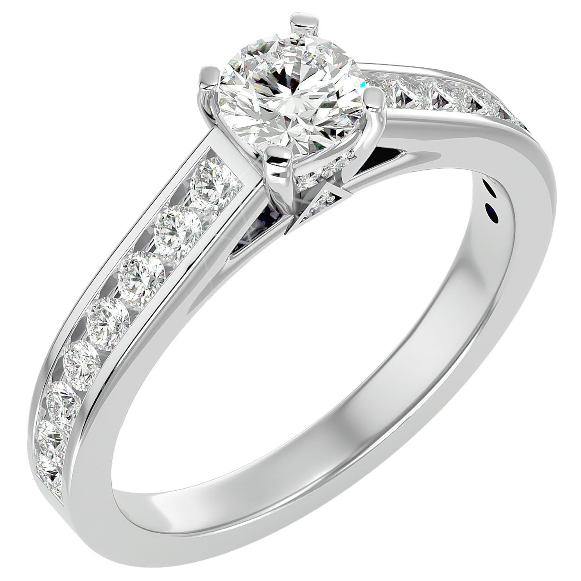 Inel De Logodnă Solitaire Éclat Divin cu Diamante Naturale de 1.09 ct din Platina - Castelo.ro