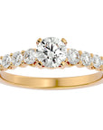 Inel De Logodnă Solitaire Vent du Nord cu Diamante Naturale de 1.16 ct din 18k Aur Galben - Castelo.ro