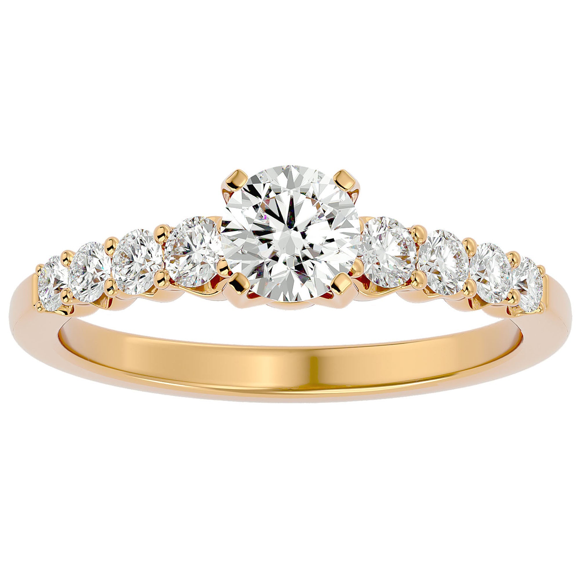 Inel De Logodnă Solitaire Vent du Nord din Aur 14k cu Diamante Create în Laborator de 1.16 ct din 14k Aur Galben - Castelo.ro