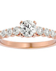 Inel De Logodnă Solitaire Vent du Nord din Aur 14k cu Diamante Create în Laborator de 1.16 ct din 14k Aur Roz - Castelo.ro