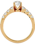 Inel De Logodnă Solitaire Vent du Nord cu Diamante Naturale de 1.16 ct din 18k Aur Galben - Castelo.ro