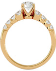 Inel De Logodnă Solitaire Vent du Nord din Aur 14k cu Moissanite de 1.16 ct din 14k Aur Galben - Castelo.ro