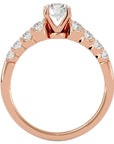Inel De Logodnă Solitaire Vent du Nord din Aur 14k cu Diamante Create în Laborator de 1.16 ct din 14k Aur Roz - Castelo.ro