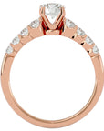 Inel De Logodnă Solitaire Vent du Nord cu Diamante Create în Laborator de 1.16 ct din 18k Aur Roz - Castelo.ro