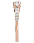 Inel De Logodnă Solitaire Vent du Nord cu Diamante Naturale de 1.16 ct din 18k Aur Roz - Castelo.ro