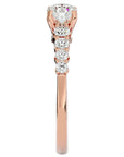 Inel De Logodnă Solitaire Vent du Nord cu Diamante Create în Laborator de 1.16 ct din 18k Aur Roz - Castelo.ro