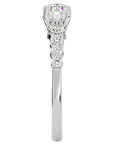 Inel De Logodnă Solitaire Vent du Nord din Aur 14k cu Diamante Create în Laborator de 1.16 ct din 14k Aur Alb - Castelo.ro