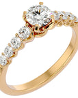 Inel De Logodnă Solitaire Vent du Nord cu Diamante Create în Laborator de 1.16 ct din 18k Aur Galben - Castelo.ro