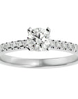 Inel De Logodnă Solitaire Enchantée cu Diamante Create în Laborator de 0.91 ct din Platina - Castelo.ro