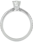 Inel De Logodnă Solitaire Enchantée din Aur 14k cu Moissanite de 0.91 ct din 14k Aur Alb - Castelo.ro