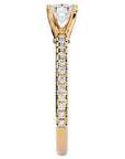Inel De Logodnă Solitaire Enchantée din Aur 14k cu Moissanite de 0.91 ct din 14k Aur Galben - Castelo.ro