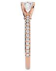 Inel De Logodnă Solitaire Enchantée cu Diamante Create în Laborator de 0.91 ct din 18k Aur Roz - Castelo.ro