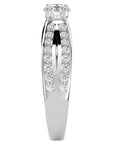 Inel De Logodnă Montură Duo Solitaire Pavé cu Moissanite de 1.10 ct din Platina - Castelo.ro