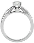 Inel De Logodnă Torrent de Feu din Aur 14k cu Moissanite de 1.04 ct din 14k Aur Alb - Castelo.ro