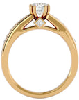Inel De Logodnă Torrent de Feu din Aur 14k cu Moissanite de 1.04 ct din 14k Aur Galben - Castelo.ro