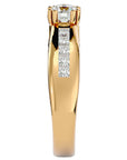Inel De Logodnă Torrent de Feu din Aur 14k cu Moissanite de 1.04 ct din 14k Aur Galben - Castelo.ro