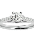 Inel De Logodnă Sérénade Solitaire cu Diamante Naturale de 0.80 ct din Platina - Castelo.ro