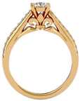 Inel De Logodnă Sérénade Solitaire cu Diamante Naturale de 0.80 ct din 18k Aur Galben - Castelo.ro