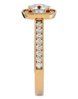 Inel de Logodnă Retro Halo Pavé din Aur 14k cu Moissanite de 1.50 ct din 14k Aur Galben - Castelo.ro