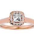 Inel de Logodnă Seychelles cu Diamante Naturale de 0.64 ct din 18k Aur Roz - Castelo.ro