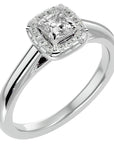 Inel de Logodnă Seychelles cu Diamante Naturale de 0.64 ct din Platina - Castelo.ro