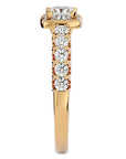 Inel de Logodnă Cotswolds Pavé din Aur 14k cu Diamante Create în Laborator de 1.16 ct din 14k Aur Galben - Castelo.ro