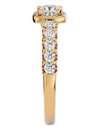 Inel de Logodnă Cotswolds Pavé din Aur 14k cu Moissanite de 1.16 ct din 14k Aur Galben - Castelo.ro