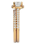 Inel de Logodnă Capri Pavé din Aur 14k cu Diamante Naturale de 1.10 ct din 14k Aur Galben - Castelo.ro