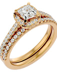 Inel de Logodnă Capri Pavé din Aur 14k cu Diamante Naturale de 1.10 ct din 14k Aur Galben - Castelo.ro