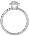 Inel de Logodnă Serenity cu Diamante Create în Laborator Brilliant Halo de 0.50 ct din Platina - Castelo.ro