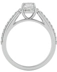 Inel de Logodnă Chateau cu Diamante Create în Laborator Halo Pavé de 1.54 ct din Platina - Castelo.ro