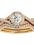 Inel de Logodnă Imperial din Aur 14k cu Diamante Naturale de 1.04 din 14k Aur Galben - Castelo.ro