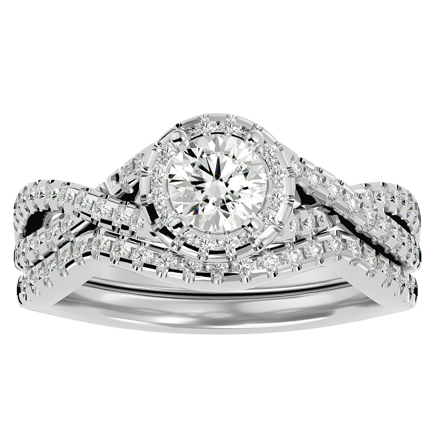 Inel de Logodnă Imperial cu Moissanite de 1.04 din Platina - Castelo.ro