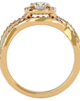 Inel de Logodnă Imperial din Aur 14k cu Diamante Create în Laborator de 1.04 din 14k Aur Galben - Castelo.ro