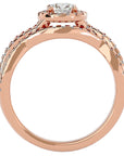 Inel de Logodnă Imperial din Aur 14k cu Diamante Naturale de 1.04 din 14k Aur Roz - Castelo.ro