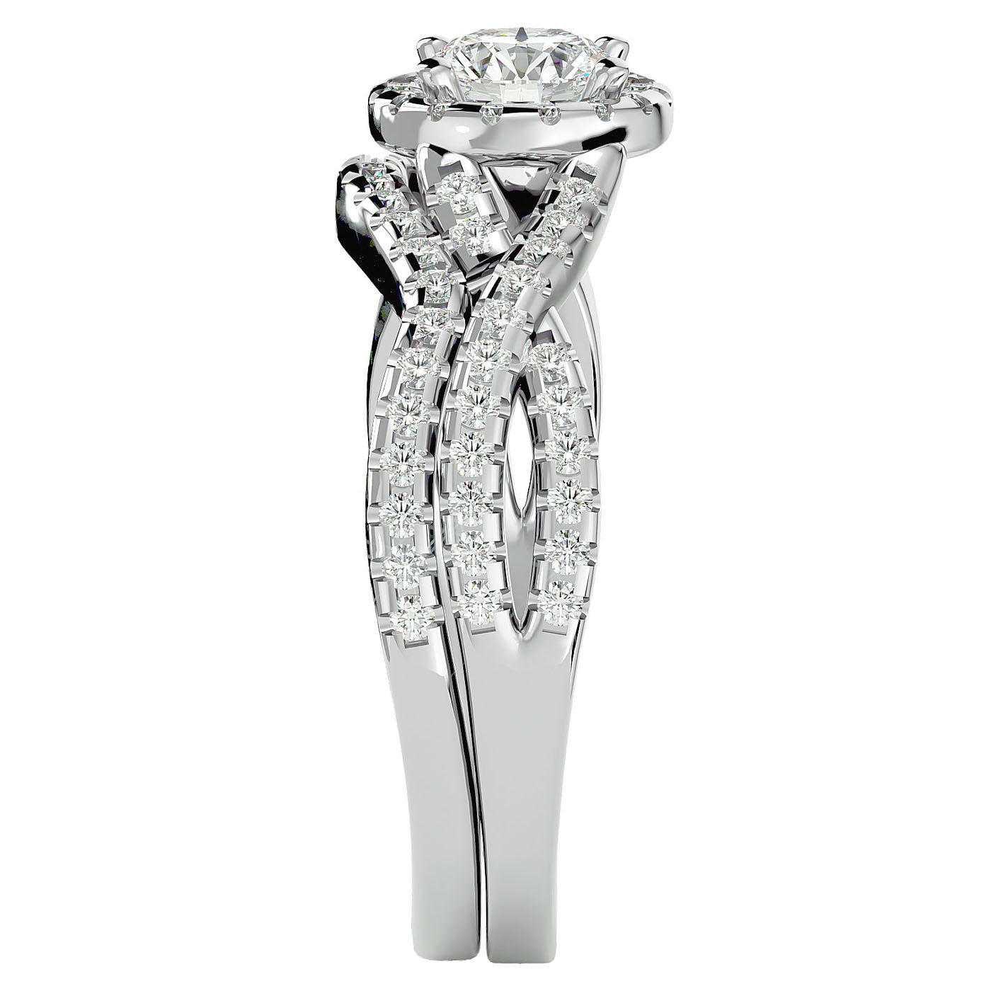 Inel de Logodnă Imperial cu Moissanite de 1.04 din Platina - Castelo.ro