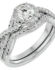 Inel de Logodnă Imperial cu Moissanite de 1.04 din Platina - Castelo.ro
