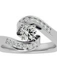Inel De Logodnă Éphémère Solitaire cu Diamante Create în Laborator de 0.63 ct din Platina - Castelo.ro