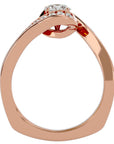 Inel De Logodnă Éphémère Solitaire din Aur 14k cu Diamante Naturale de 0.63 ct din 14k Aur Roz - Castelo.ro