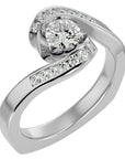 Inel De Logodnă Éphémère Solitaire cu Diamante Create în Laborator de 0.63 ct din Platina - Castelo.ro
