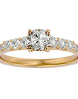 Inel De Logodnă Elégance Solitaire din Aur 14k cu Diamante Create în Laborator de 1.39 ct din 14k Aur Galben - Castelo.ro