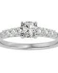 Inel De Logodnă Elégance Solitaire cu Moissanite de 1.39 ct din Platina - Castelo.ro