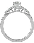Inel De Logodnă Elégance Solitaire din Aur 14k cu Diamante Naturale de 1.39 ct din 14k Aur Alb - Castelo.ro