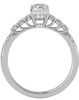 Inel De Logodnă Elégance Solitaire cu Moissanite de 1.39 ct din Platina - Castelo.ro