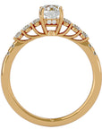 Inel De Logodnă Elégance Solitaire din Aur 14k cu Moissanite de 1.39 ct din 14k Aur Galben - Castelo.ro