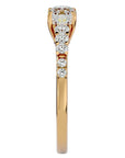 Inel De Logodnă Elégance Solitaire cu Moissanite de 1.39 ct din 18k Aur Galben - Castelo.ro