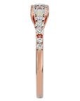Inel De Logodnă Elégance Solitaire din Aur 14k cu Diamante Naturale de 1.39 ct din 14k Aur Roz - Castelo.ro